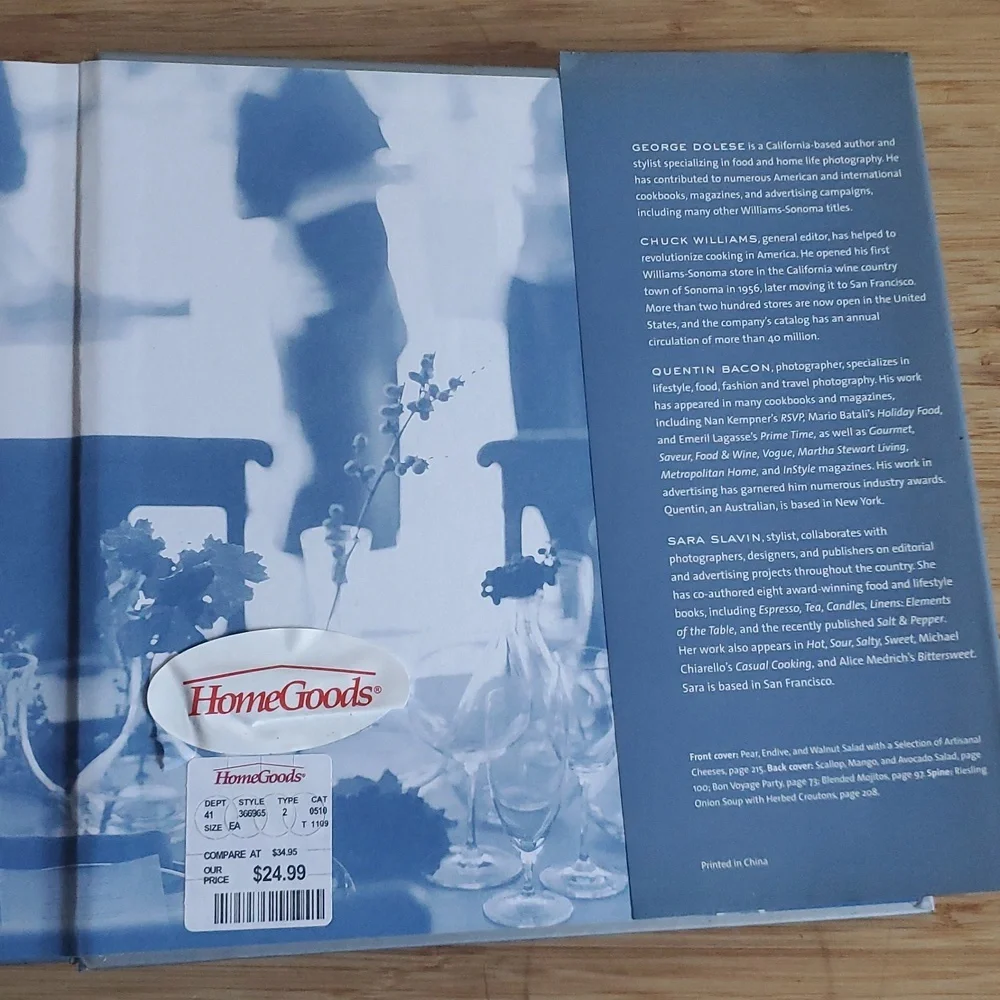 Williams Sonoma entertaining book- classic‎